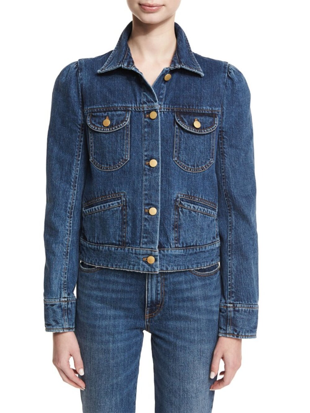 CO Denim Jacket, size Large (fits a slim size Medium)